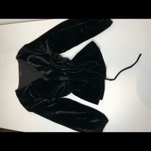 J.CREW velvet wrap top